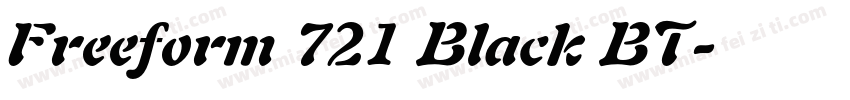 Freeform 721 Black BT字体转换